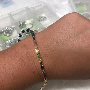 Rainbow Tennis Bracelet
